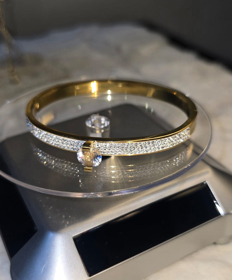Premium Quality Crystal Charm Cuff Bracelet for Women