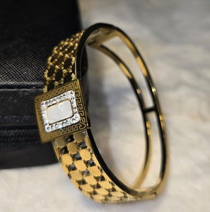 Premium Quality Crystal Square Cuff Bracelet for Women