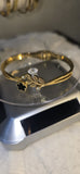 Golden Clover Charm Bracelet