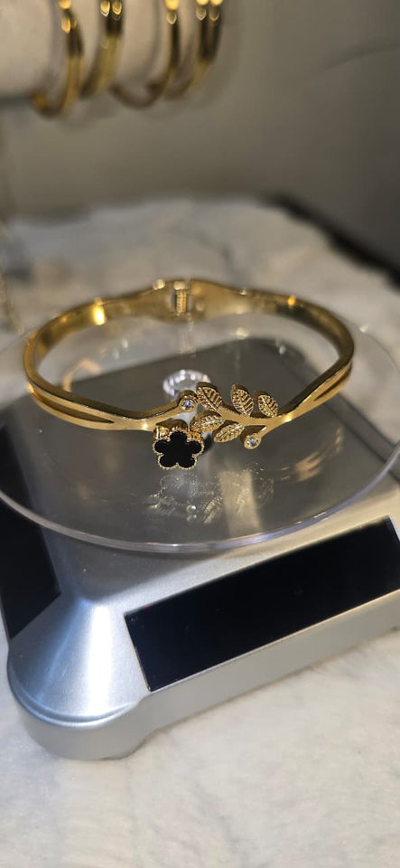 Premium Quality Floral Crystal Cuff Bracelet for Women