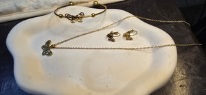 Butterfly Charm Jewelry Set for Women