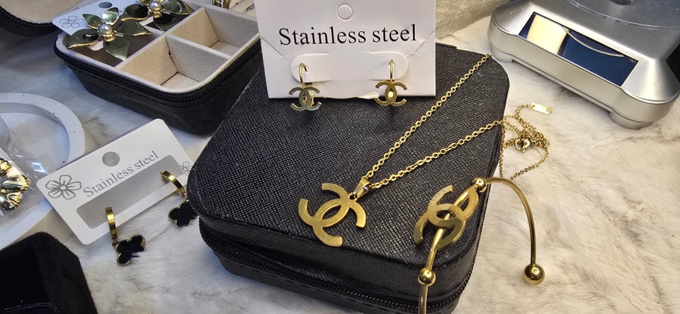 Double C Inspired Jewelry Set for Women