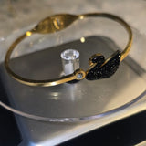Premium Quality Swan Design Crystal Cuff Bracelet for Women