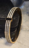 Luxe Crystal Gold Cuff Bracelet